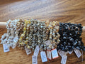 Bracelets baroques en chips de minéraux