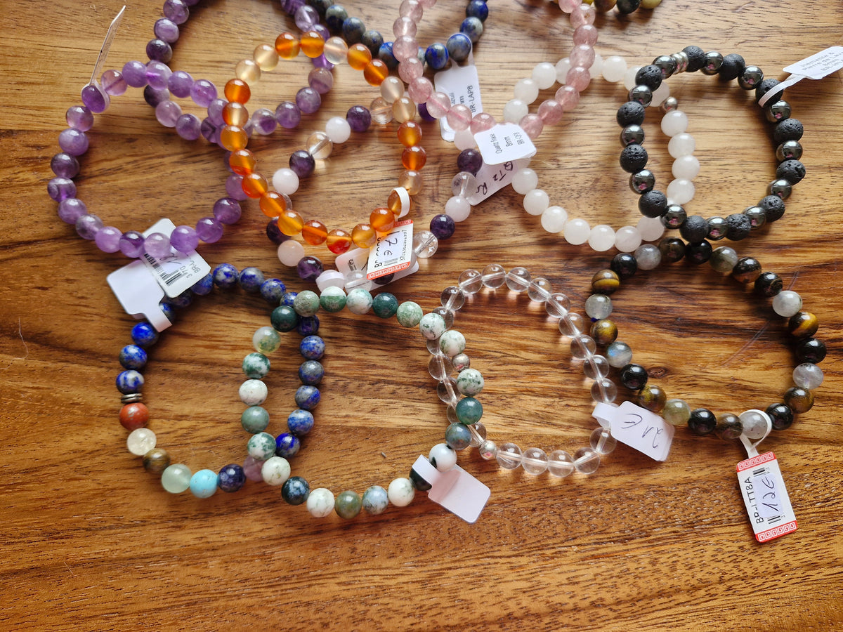 Bracelet billes 8 mm au choix