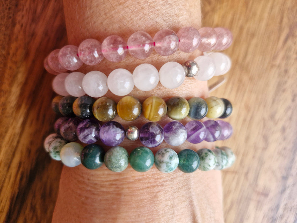Bracelet billes 8 mm au choix