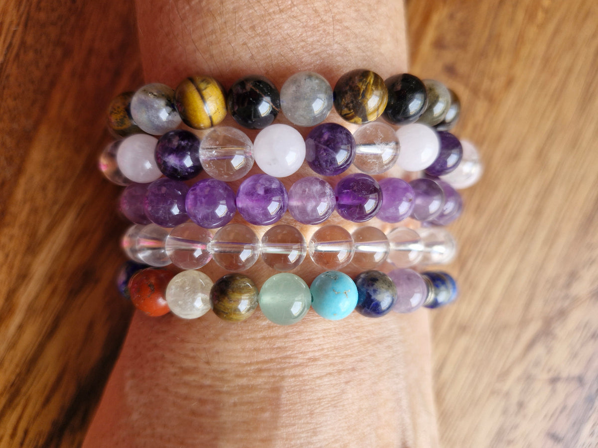 Bracelet billes 8 mm au choix