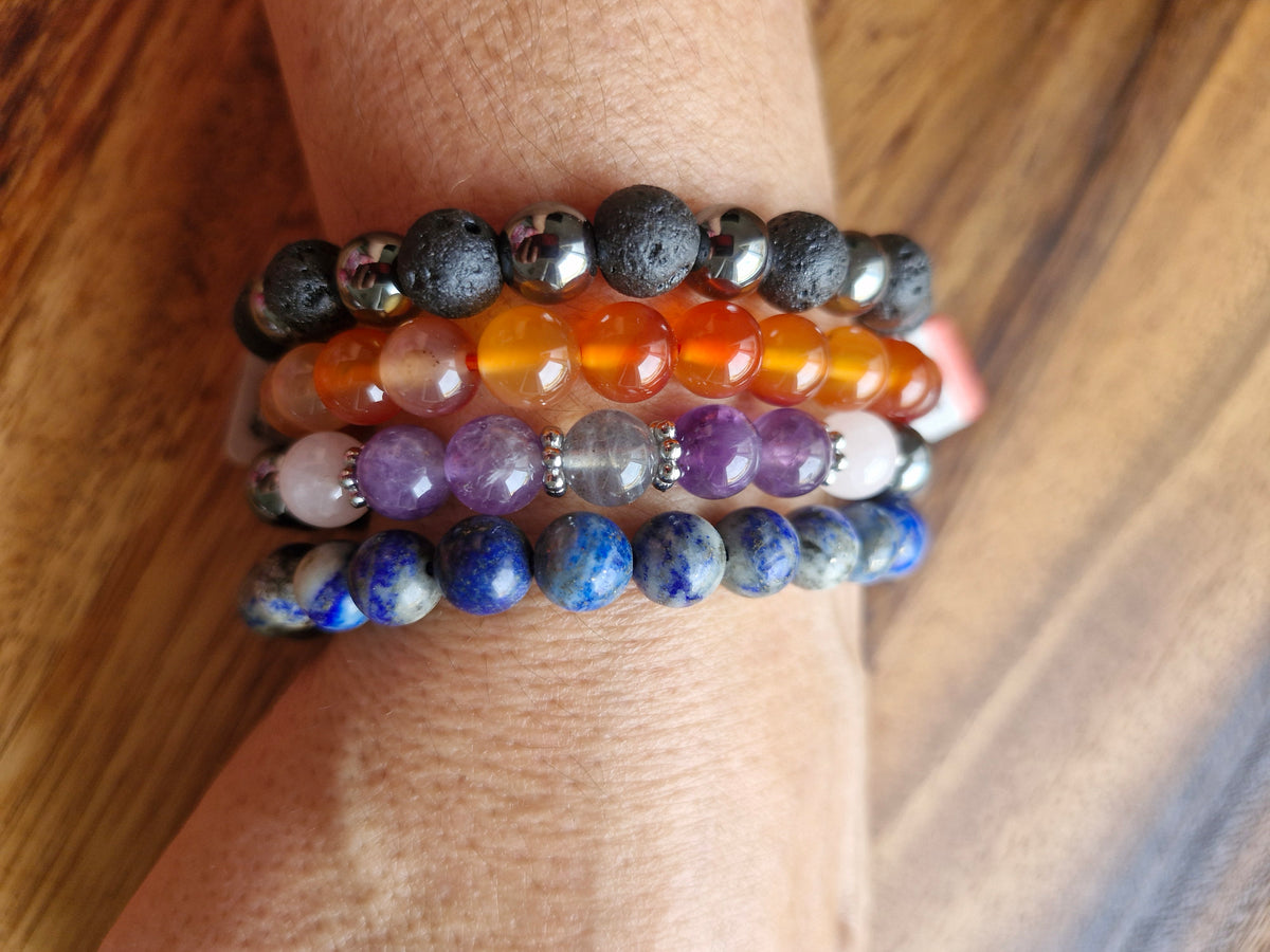 Bracelet billes 8 mm au choix