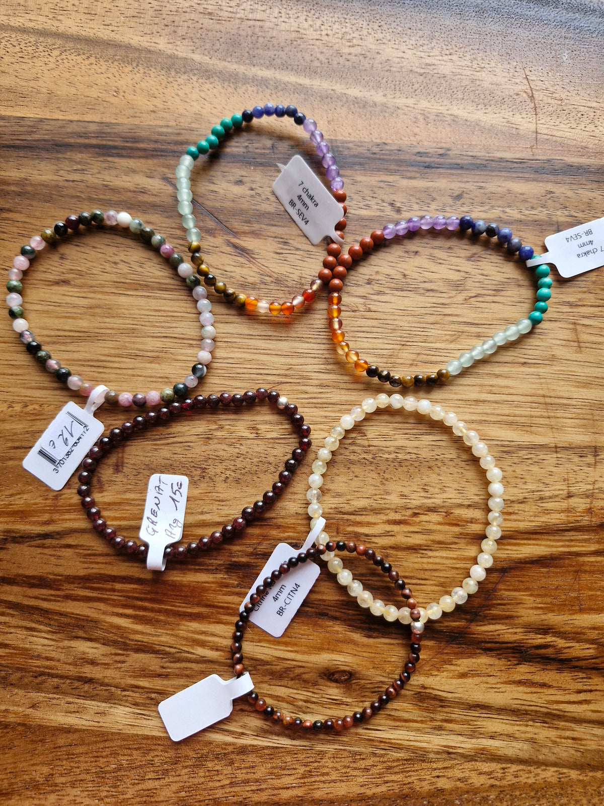Bracelet billes 4 mm au choix