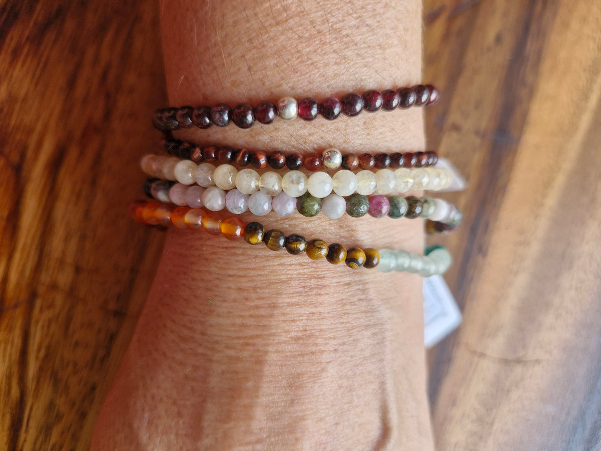 Bracelet billes 4 mm au choix