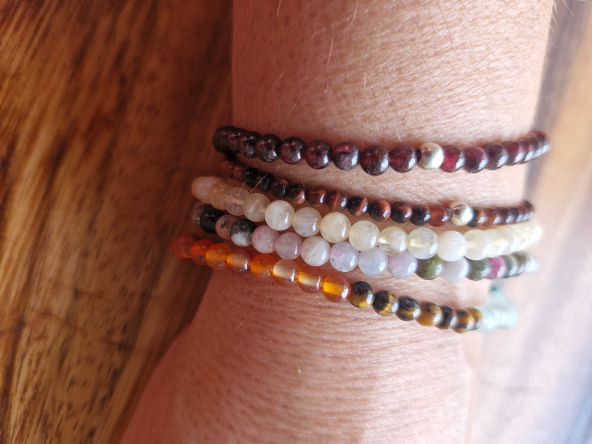 Bracelet billes 4 mm au choix