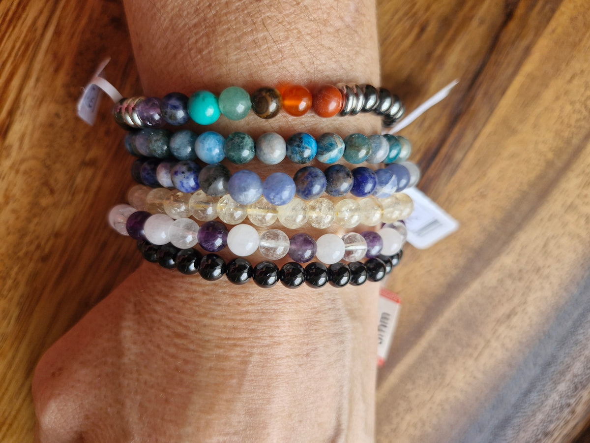 Bracelet billes 6 mm au choix
