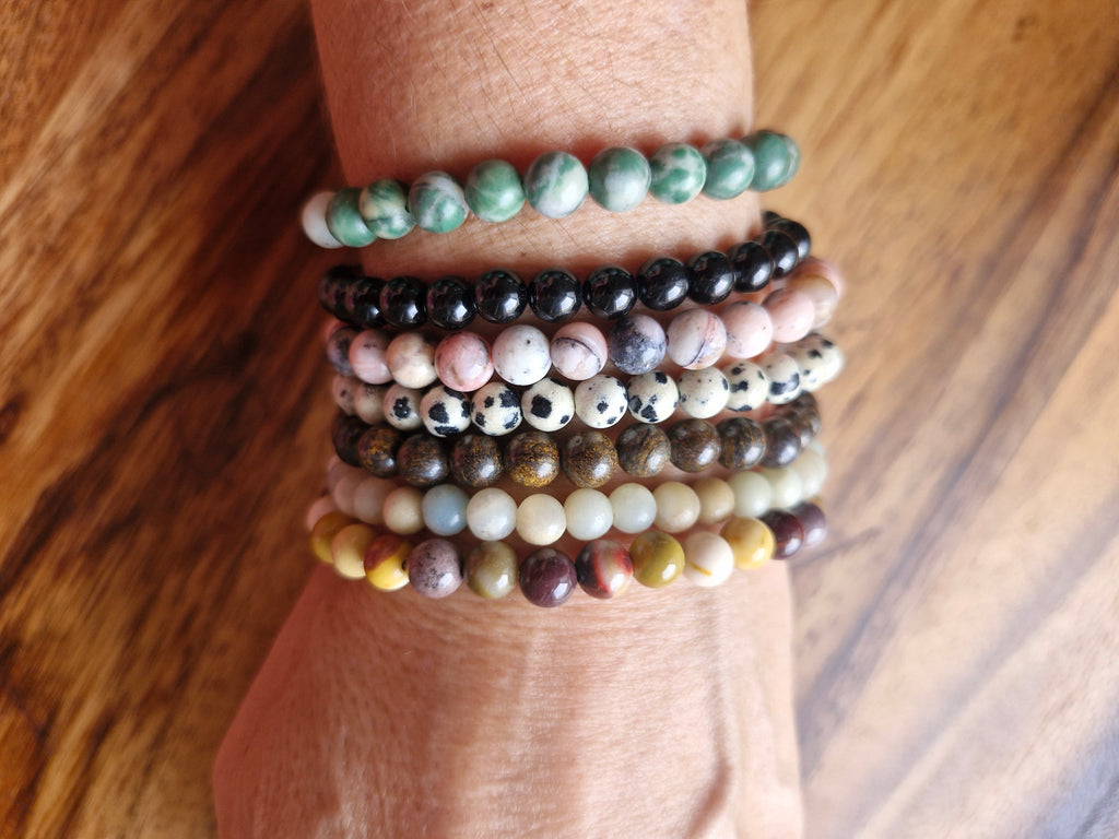 Bracelet billes 6 mm au choix