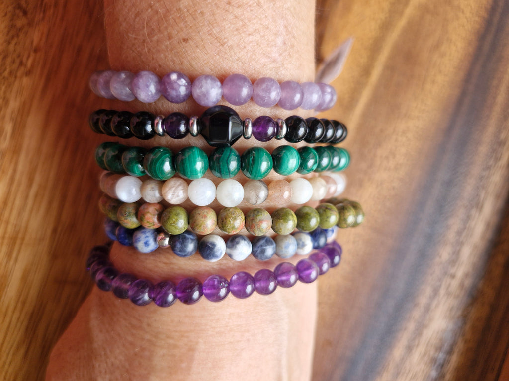 Bracelet billes 6 mm au choix