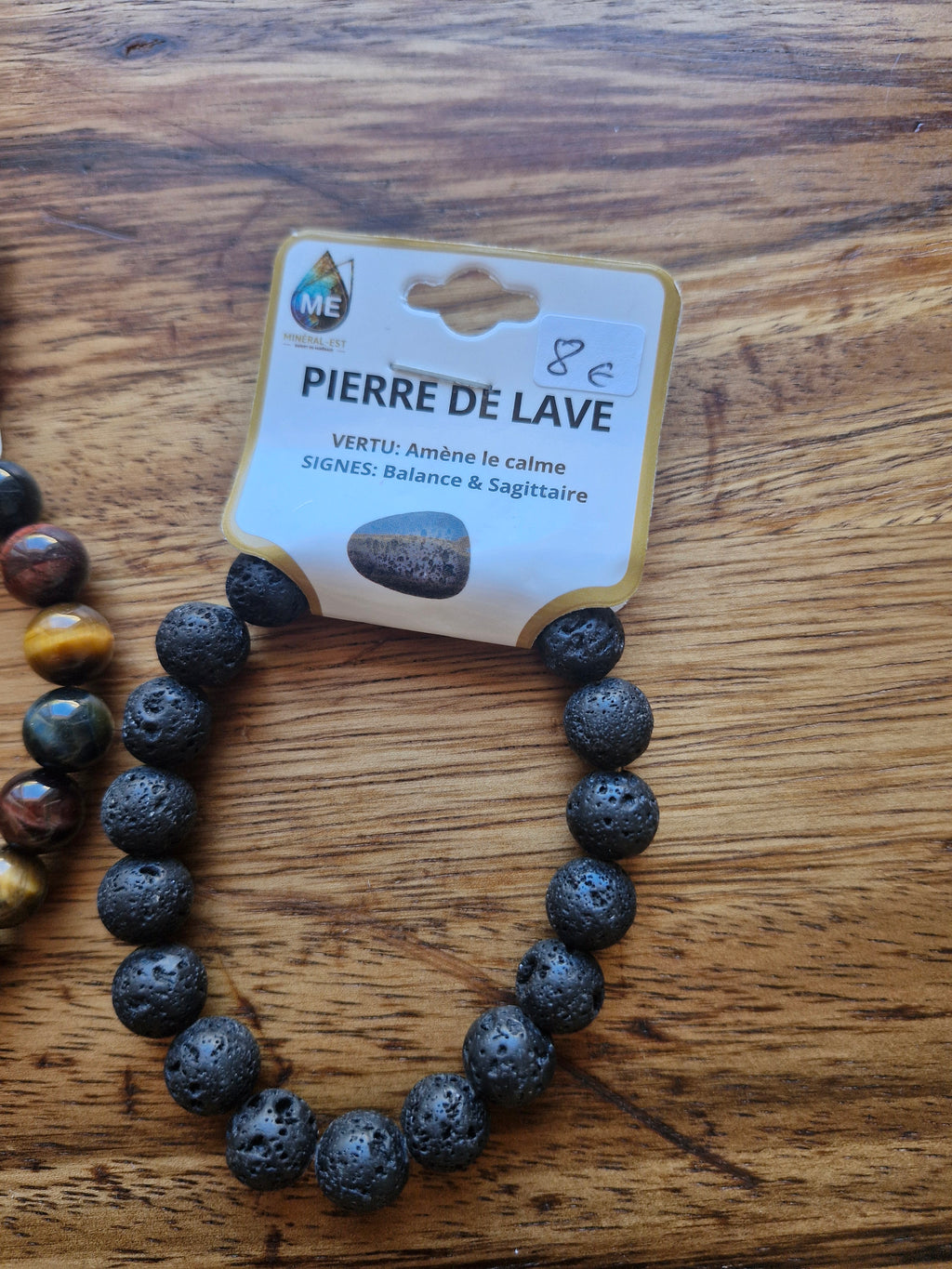 Bracelet Homme – Pierre de Lave ou 3 Œils (Tigre, Faucon, Taureau) | Billes 10mm