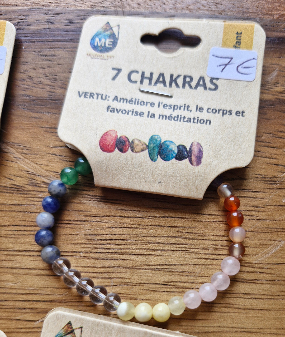 Bracelet billes enfant 7 chakras