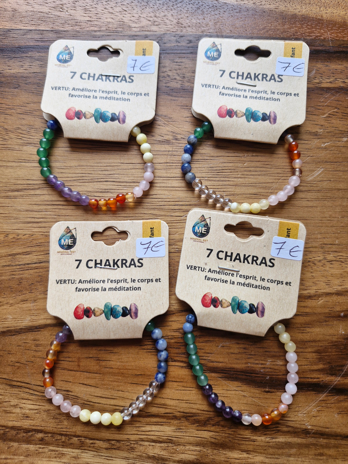 Bracelet billes enfant 7 chakras