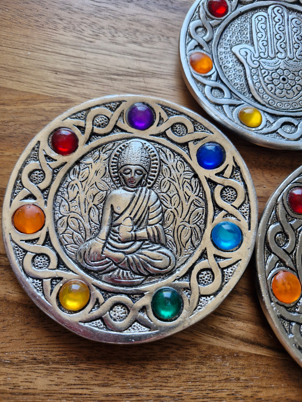 Porte-encens métal 7 chakras