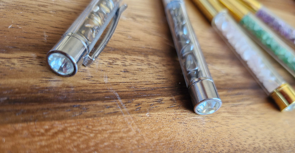 Stylo bille qualitatif avec minéraux