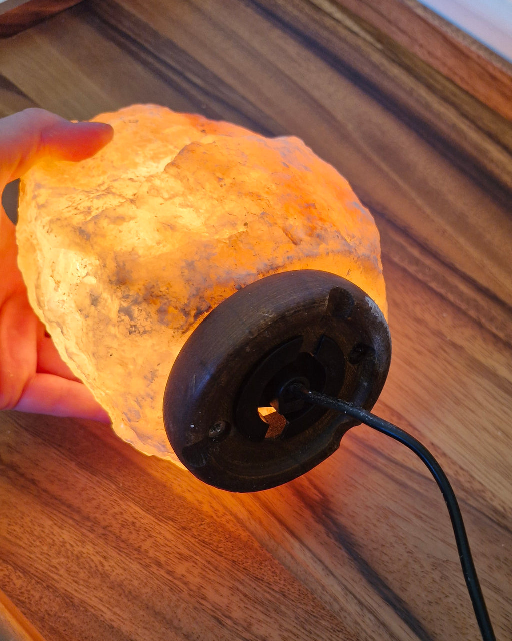 Lampe de sel d'Himalaya forme rocher au choix
