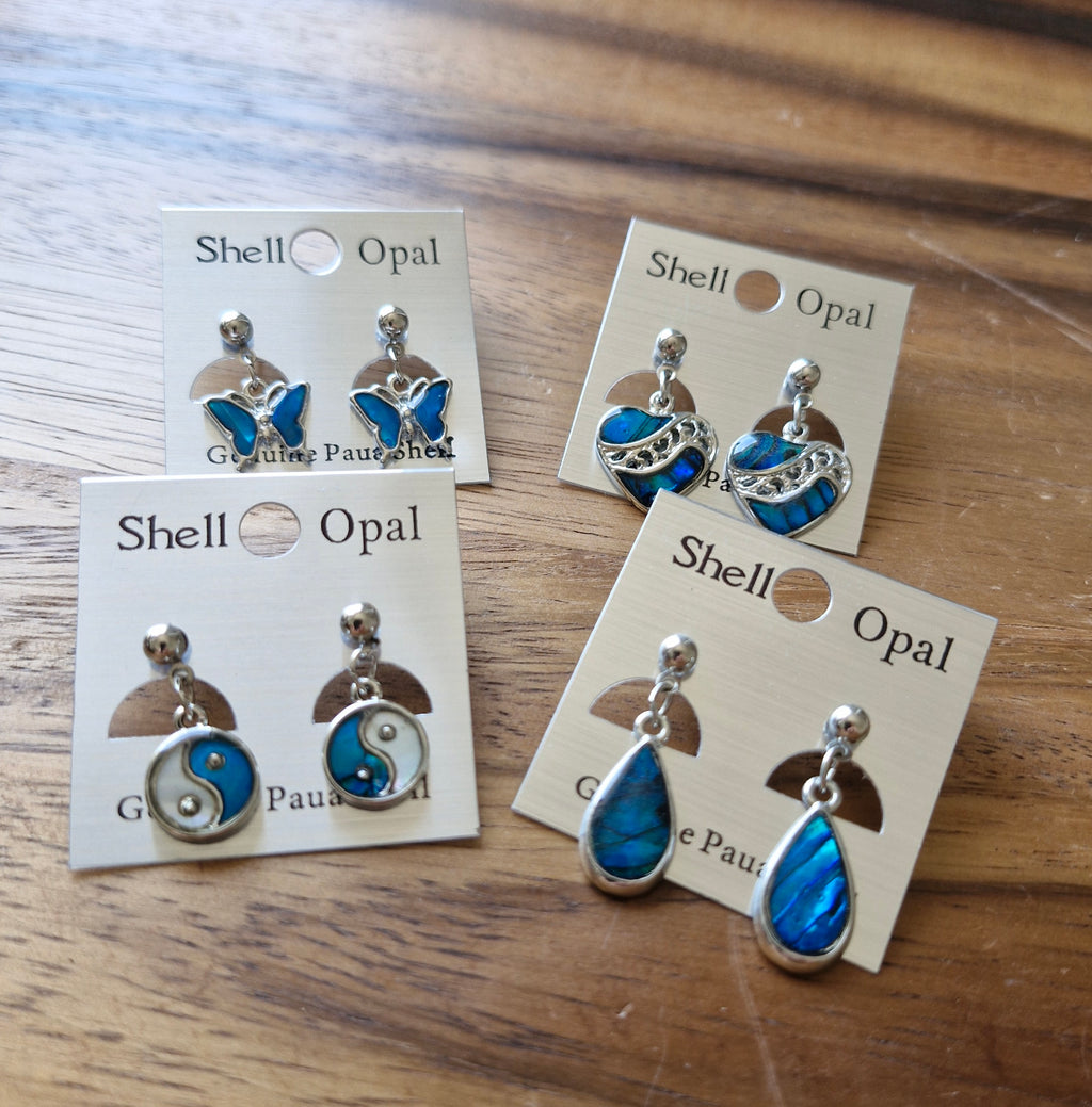 Boucles d'oreilles en nacre naturelle