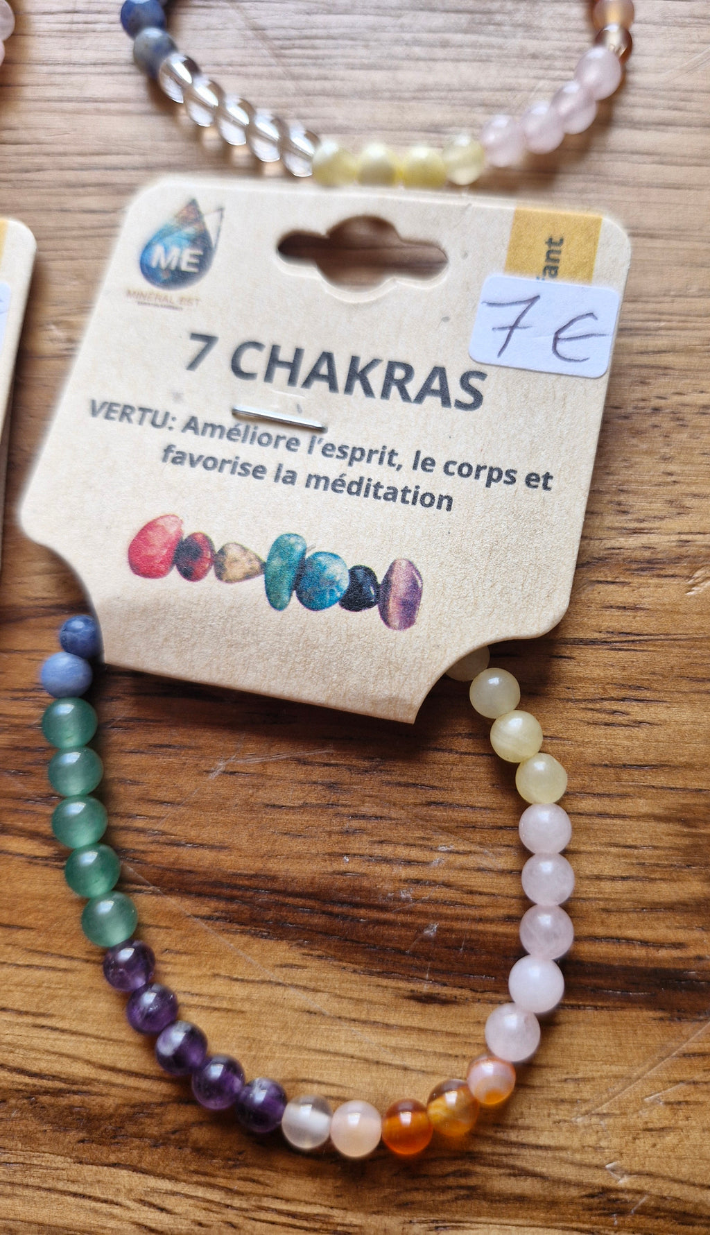 Bracelet billes enfant 7 chakras