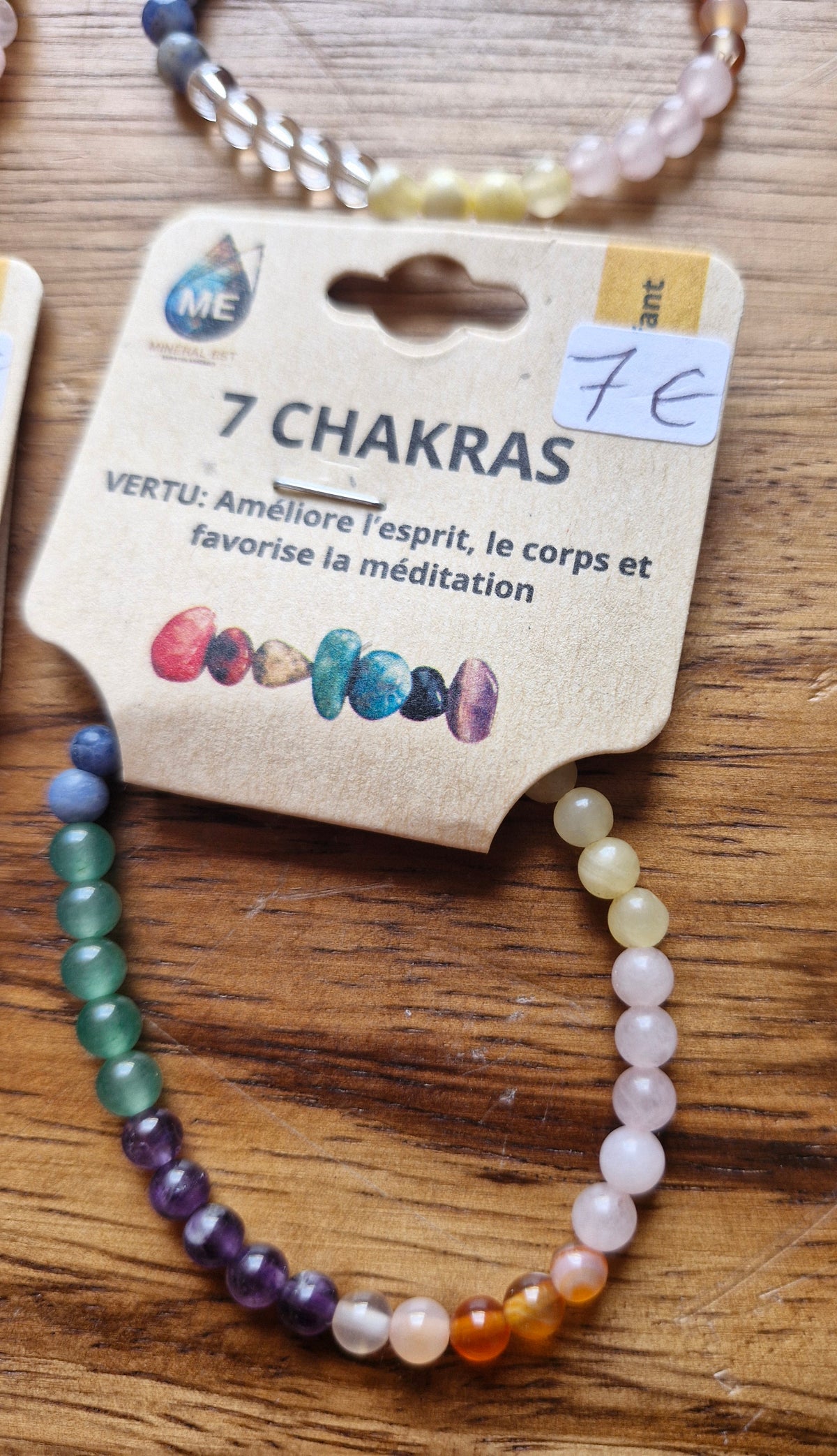 Bracelet billes enfant 7 chakras