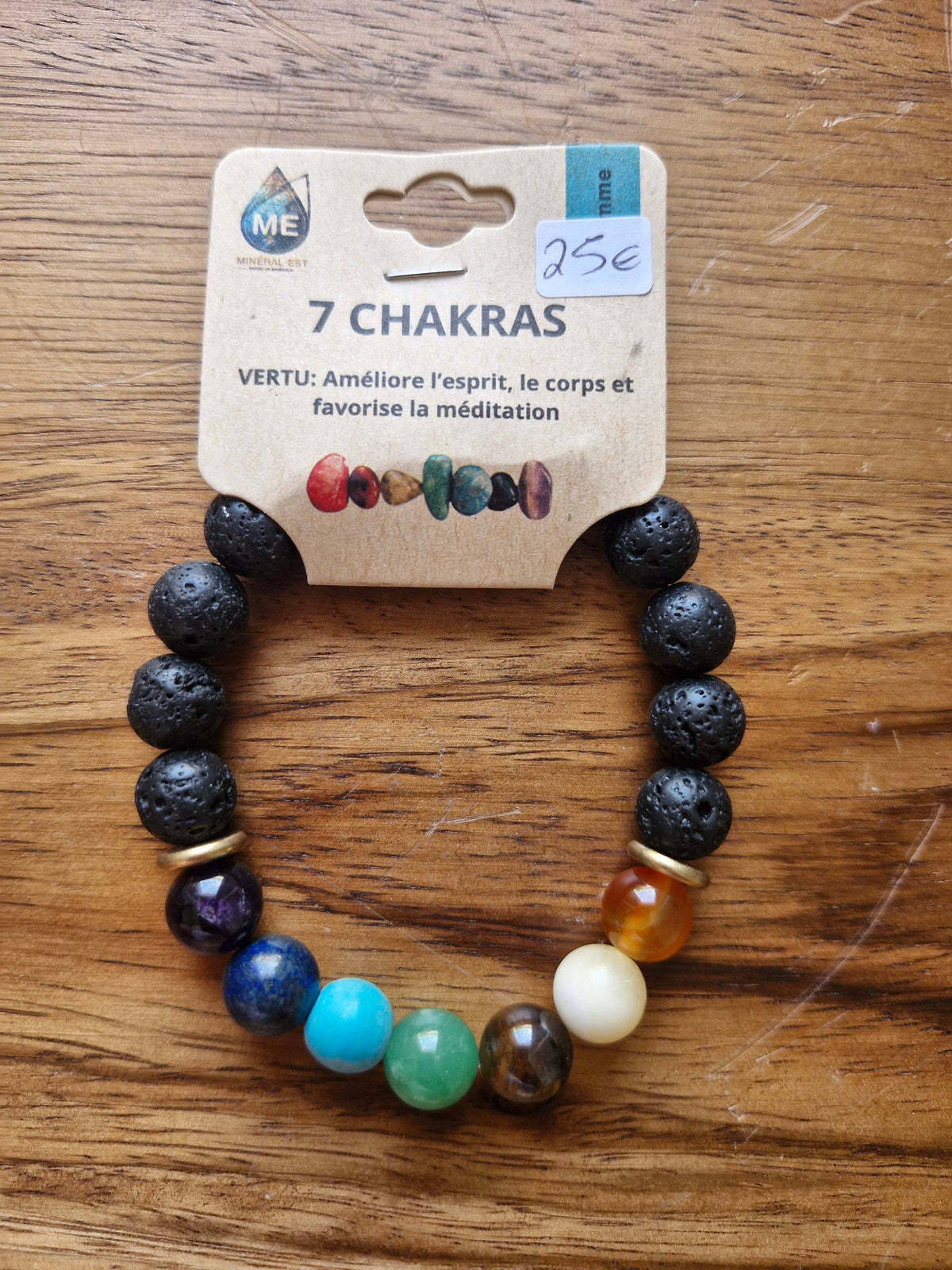 Bracelet homme 7 chakras