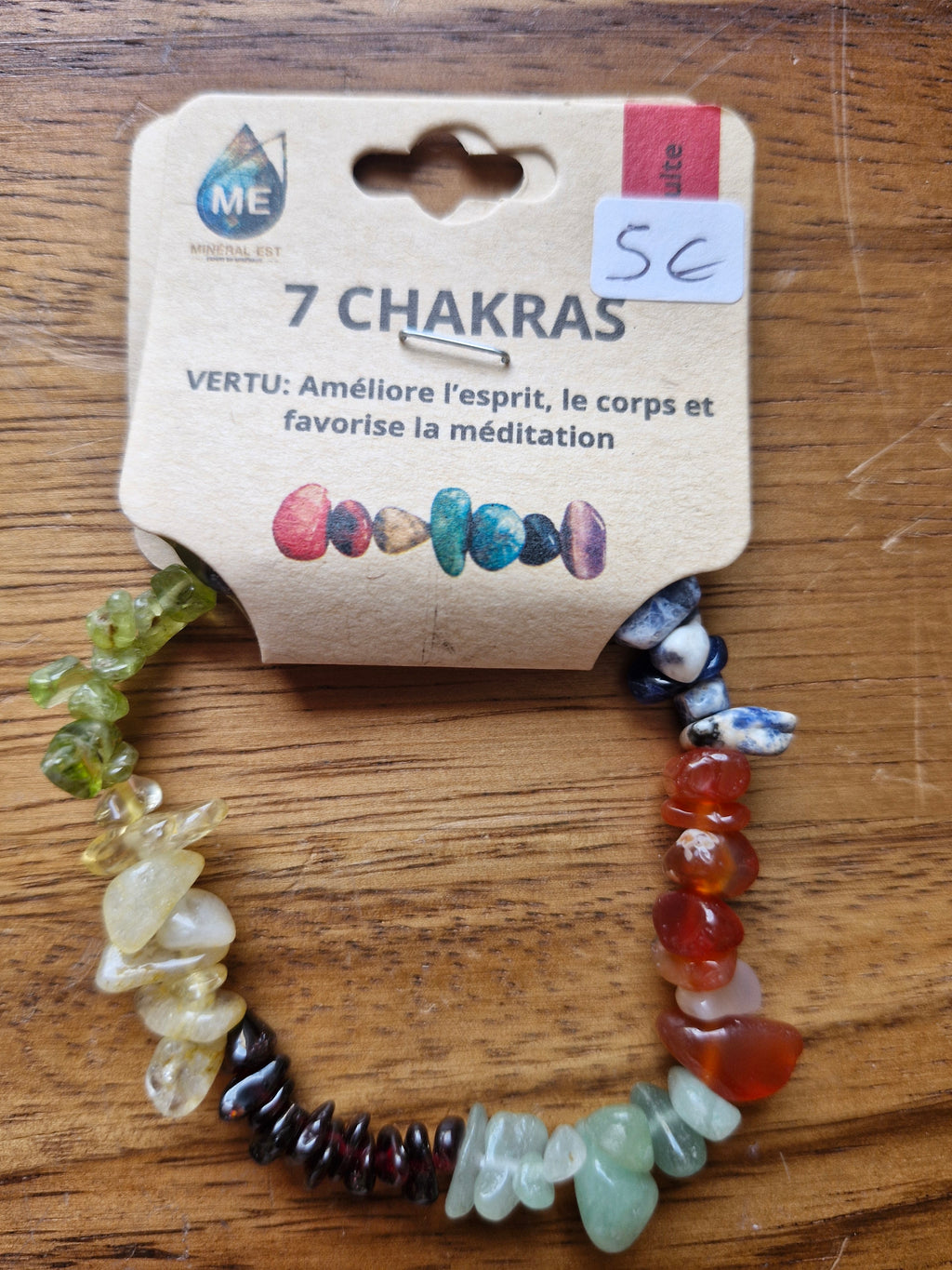 Bracelet baroque 7 chakras