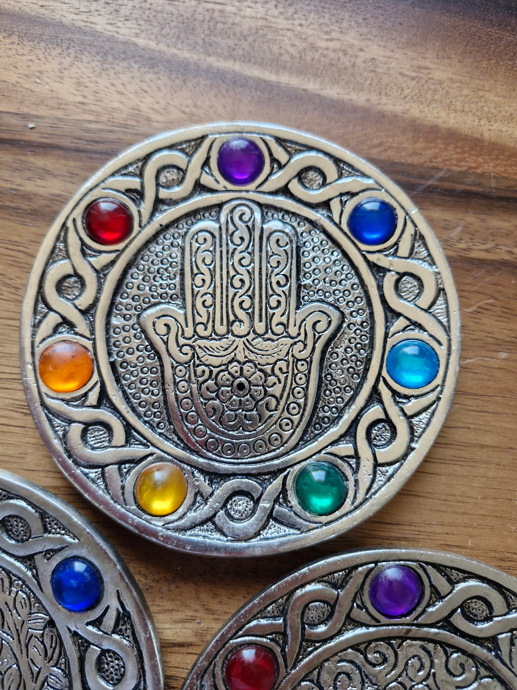 Porte-encens métal 7 chakras