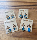 Boucles d'oreilles en nacre naturelle