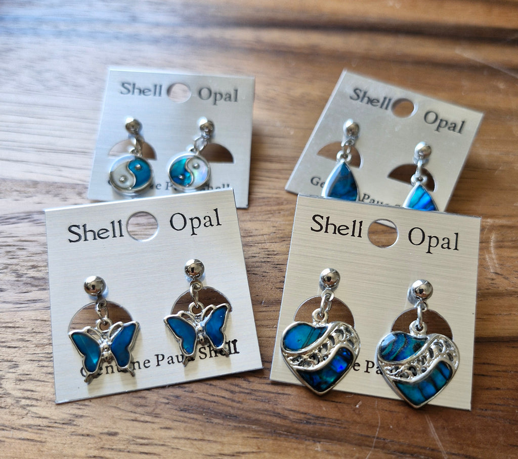 Boucles d'oreilles en nacre naturelle