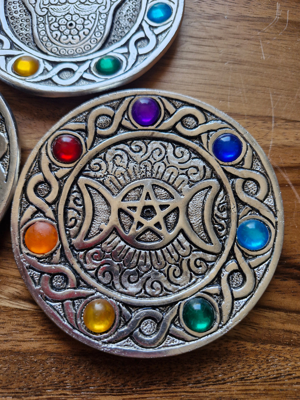 Porte-encens métal 7 chakras