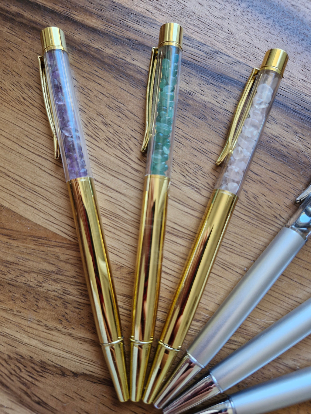 Stylo bille qualitatif avec minéraux